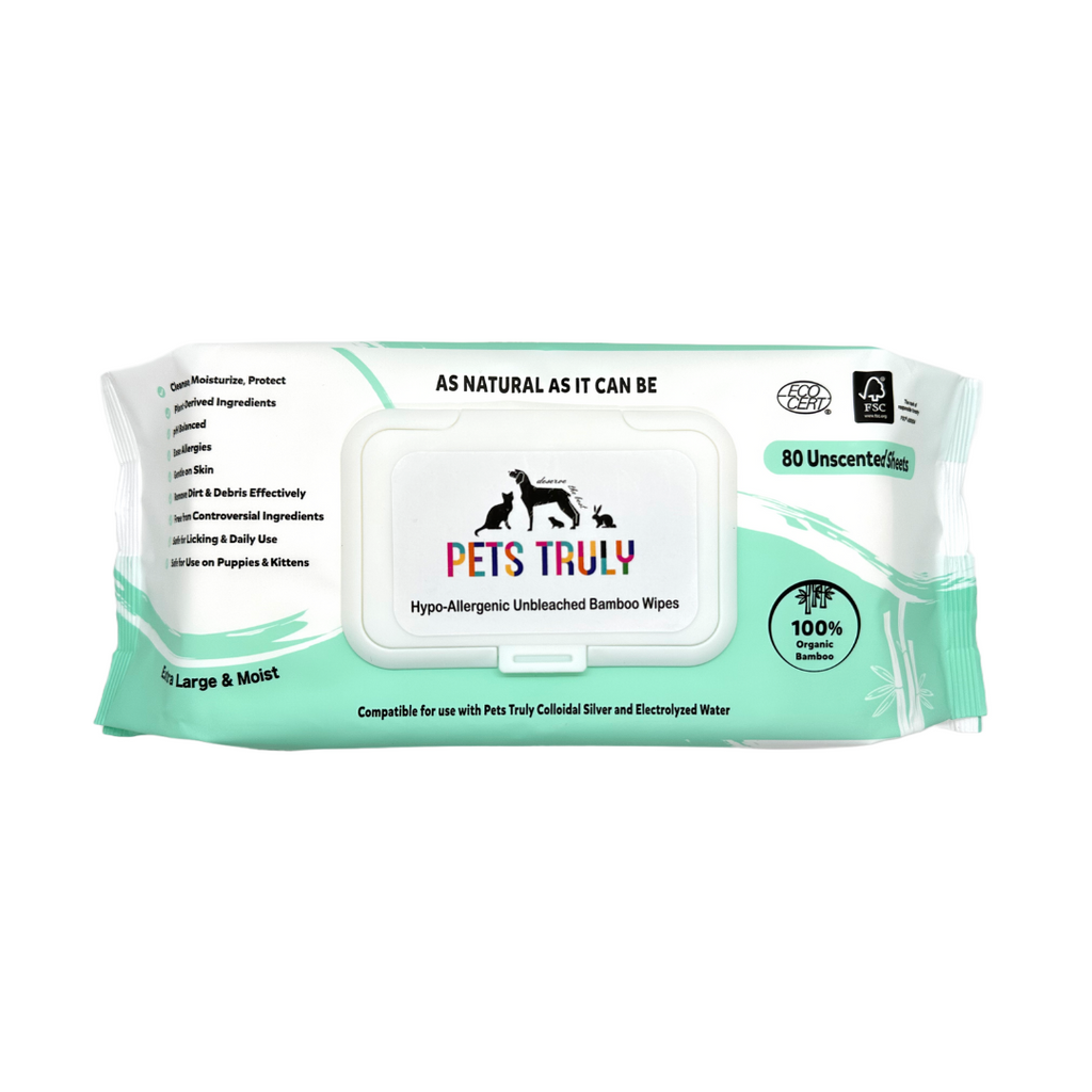 Pets Truly Hypo-Allergenic Organic Unbleached Bamboo Pet Wipes