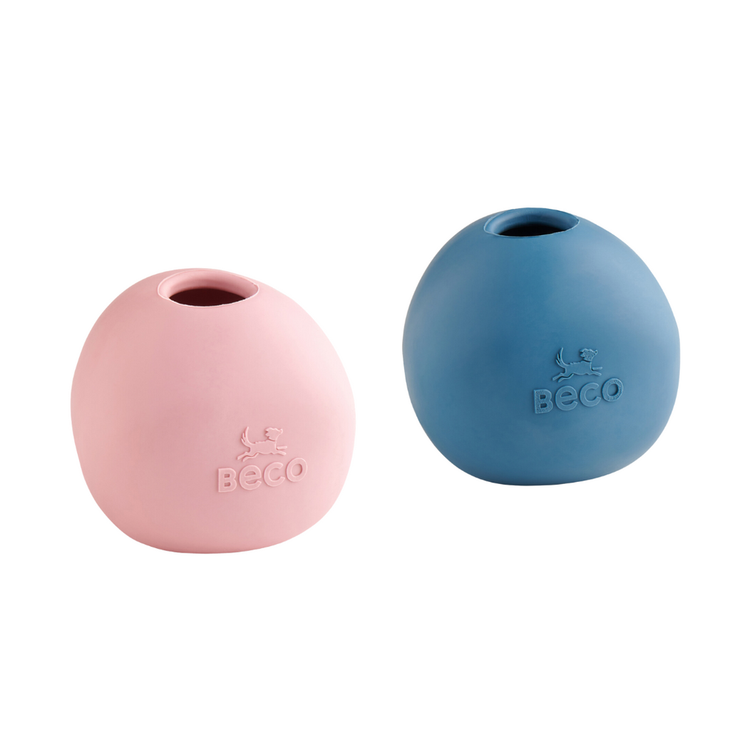 Beco Natural Rubber Wobble Ball with Treat Hole | Dog Rubber Interactive Nosework Toy
