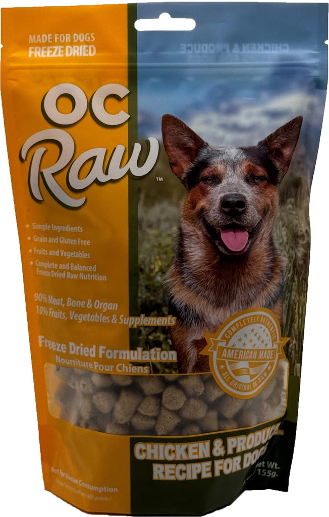 OC Raw, Freeze Dried Chicken & Produce Meaty Rox