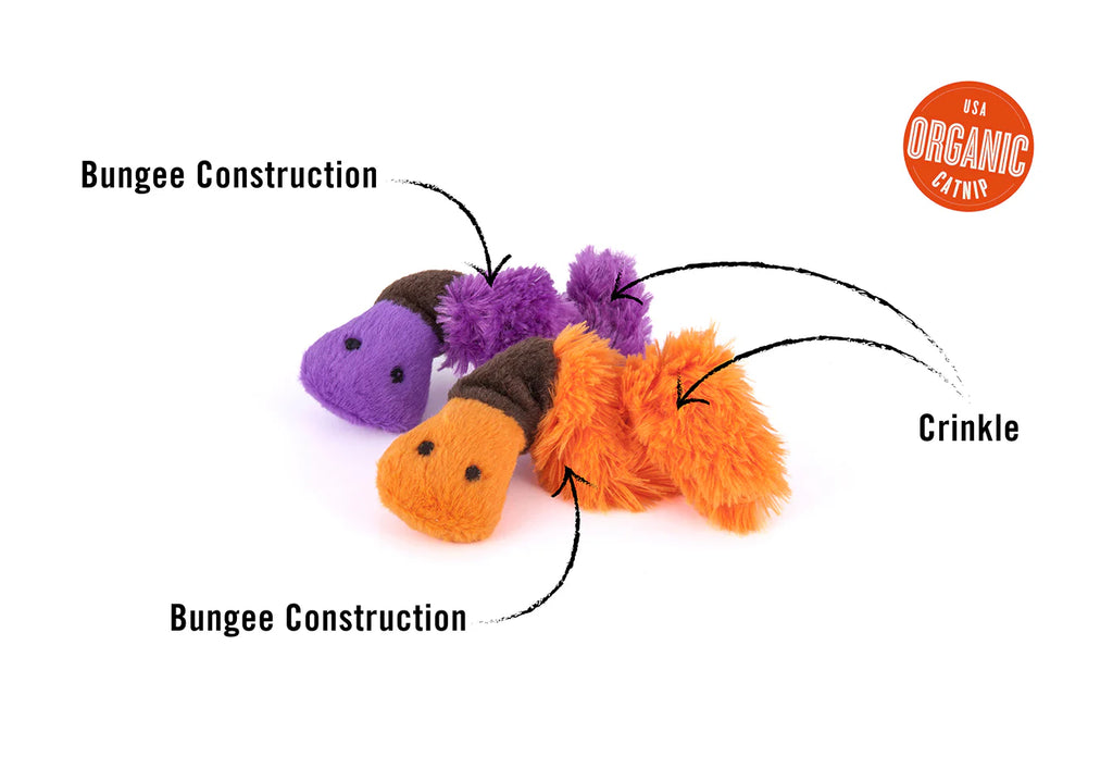 P.L.A.Y. Feline Frenzy - Wiggly Wormies Catnip Toy Set