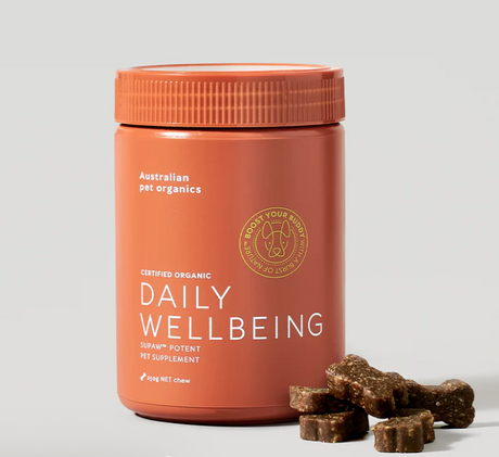 Australian Pet Organics | Daily Wellbeing Dog Supplement | Organic Multivitamin Chews