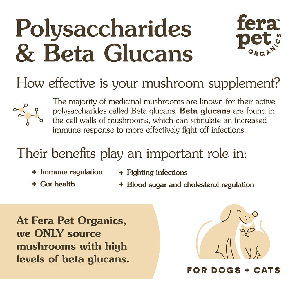Fera Pets, Organic Mushroom Blend for Immune Support
