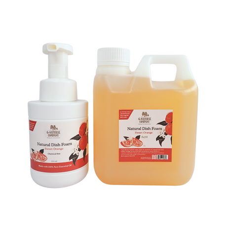 G-Natural Dish Foam & Refill in Sweet Orange