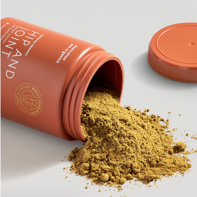 Australian Pet Organics | Hip & Joint Supplement for Dogs | Rosehip, Turmeric & Supaw blend