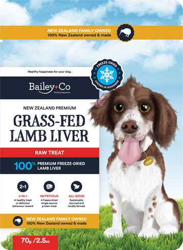 Bailey+Co | NZ Grass Fed Lamb Liver Freeze Dried Raw Treat 70g