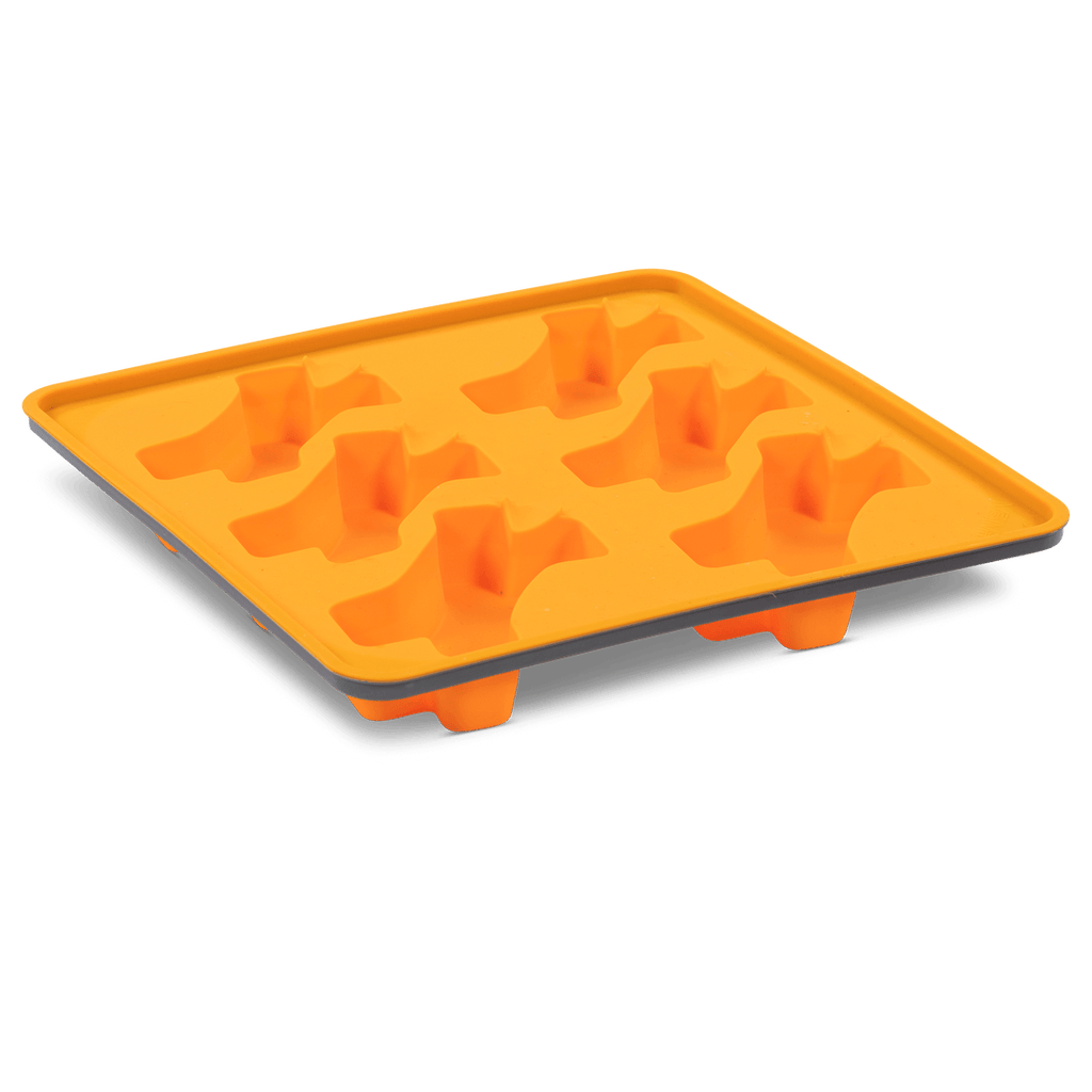 Messy Mutts Framed "Spill Resistant" Silicone Popsicle Mold, Orange