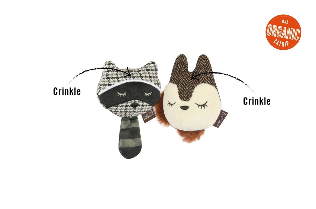 P.L.A.Y. Feline Frenzy - Bandit Buddies Catnip Toy Set\