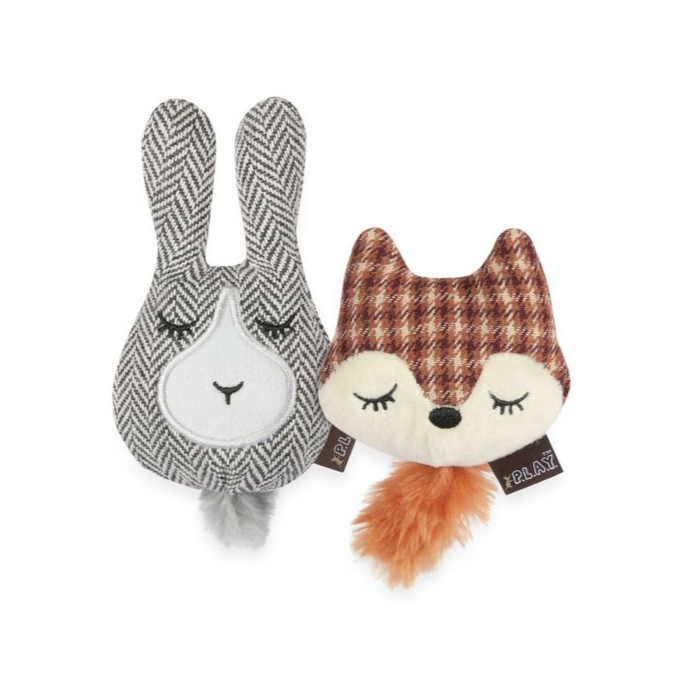 P.L.A.Y. Feline Frenzy - Foxsy and Hopsy Catnip Toy Set
