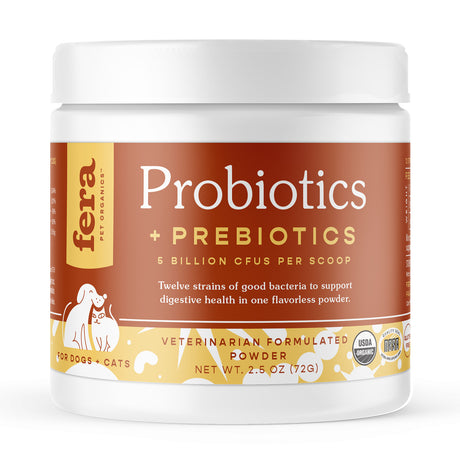 Fera Pets, USDA Organic Probiotics with Prebiotics for Dogs & Cats