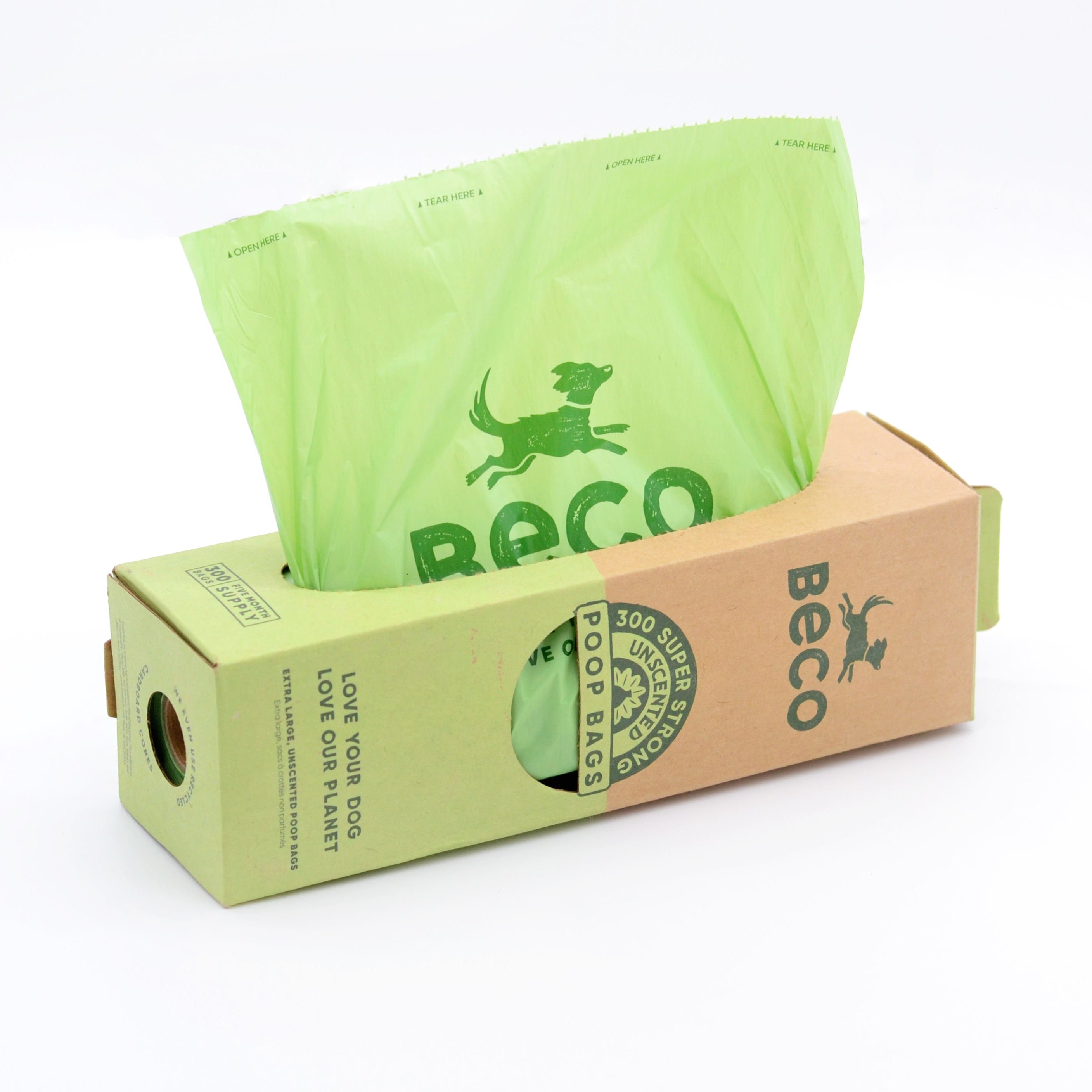 Beco Poop Bags on XL Dispenser Roll