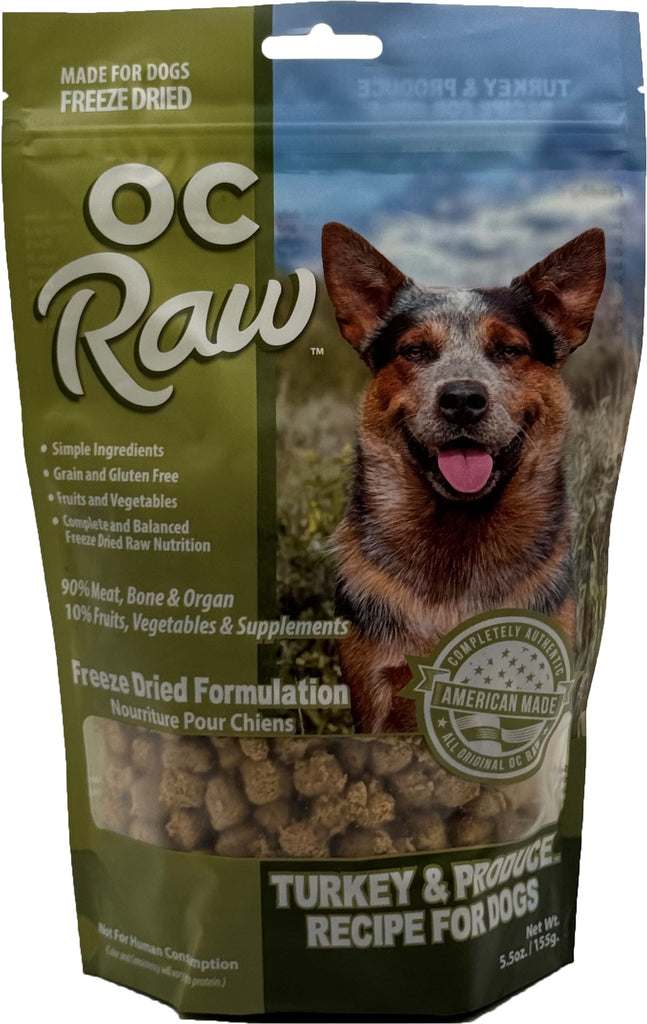OC Raw, Freeze Dried Turkey & Produce Meaty Rox
