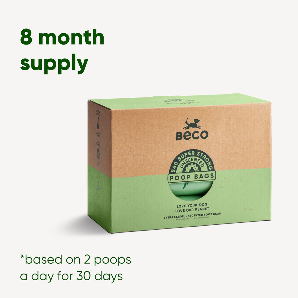Beco poop bag pack sizes 540 bags - 8 month supply