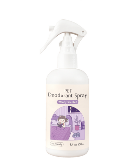 Lady N woody scented pet deodorant spray 250ml bottle