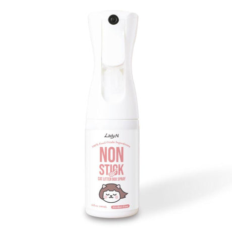 LadyN Non-Stick Cat Litter Box Spray bottle product shot on white background