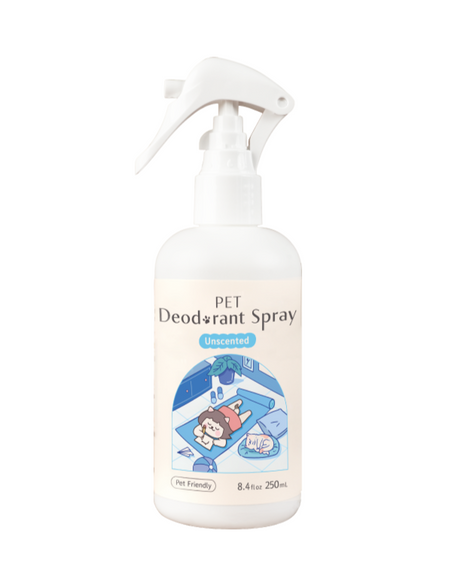 LadyN unscented pet deodorant spray 250ml bottle with trigger sprayer for pet odor elimination