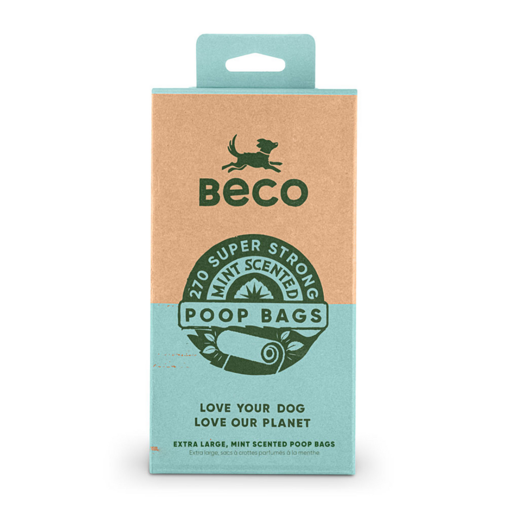 BECO Big, Strong & Leak-Proof Mint Scented Poop Bags