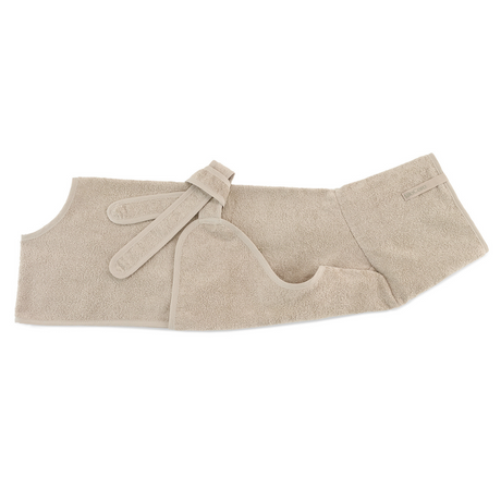 MiaCara Bagno Dog Bathrobe in Greige