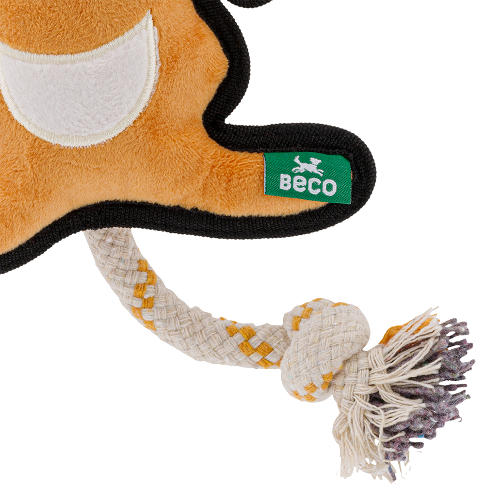 Beco Rough & Tough Recycled Dog Toy, Kangaroo