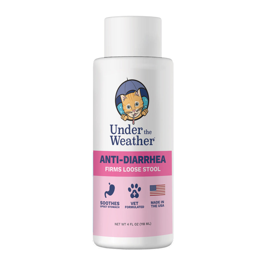 Under the Weather | Anti Diarrhea Liquid for Cats | Vet Formulated | Firms Cat Loose Stools & Soothes Upset Stomach