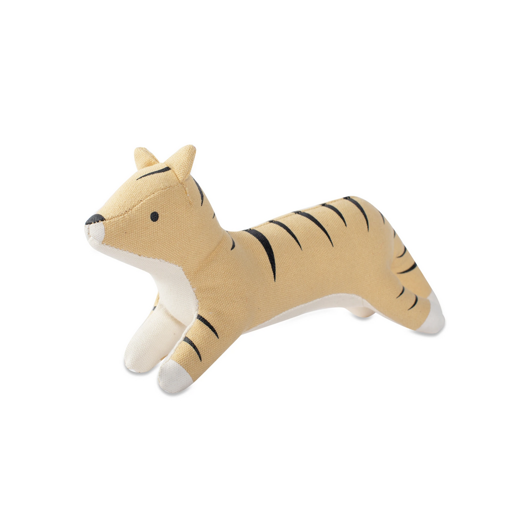 Fringe Studio | Canvas Tiger Squeaky Plush Toy for Dogs