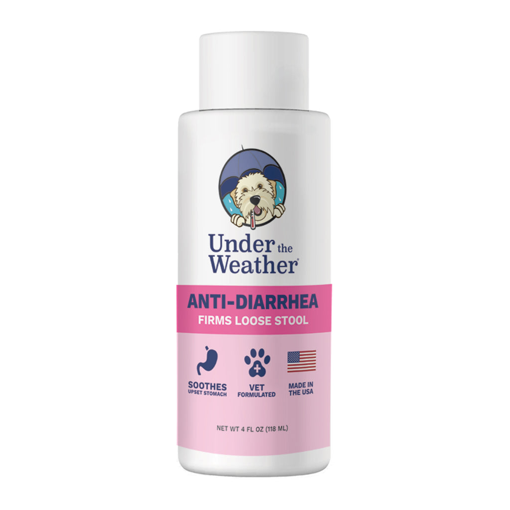 Under the Weather | Anti Diarrhea Liquid for Dogs | Firms Dog Loose Stools | Vet Formulated | Soothes Upset Stomach