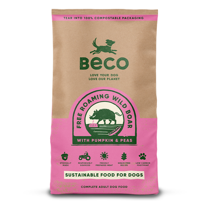 Beco Wild Boar with Pumpkin & Broccoli Dry Adult Dog Food, Complete Recipe