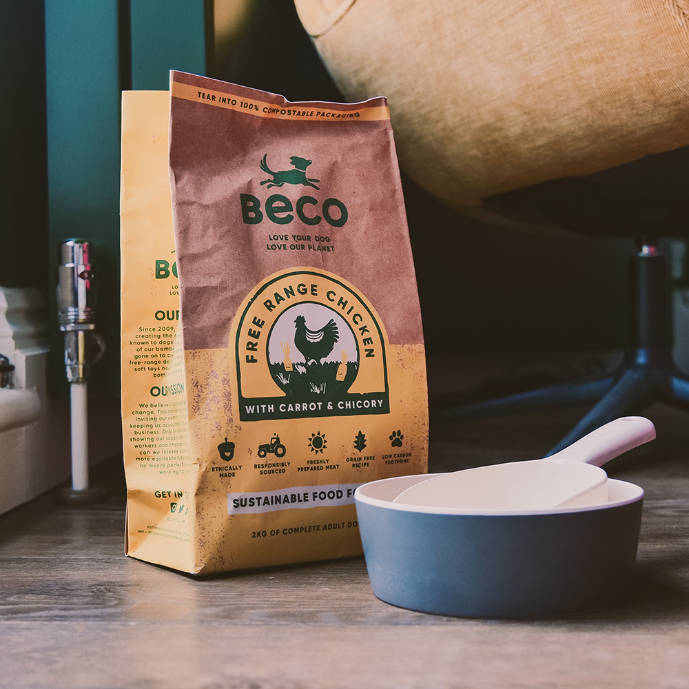 Beco Free Range Chicken with Carrot & Chicory Dry Adult Dog Food, Complete Recipe