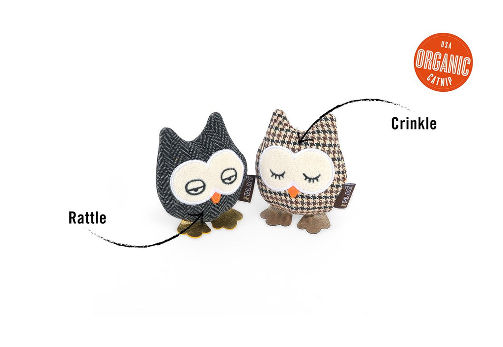 P.L.A.Y. | Owls Catnip Toy Set for Cats