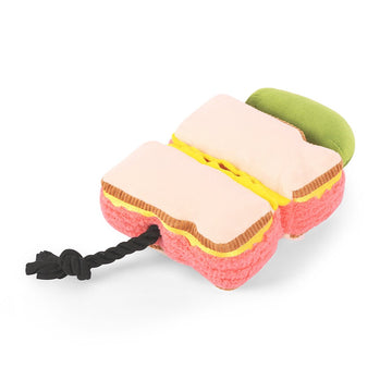 P.L.A.Y. Montreal Smoked Meat Sandwich Squeaky Plush Toy for Dogs