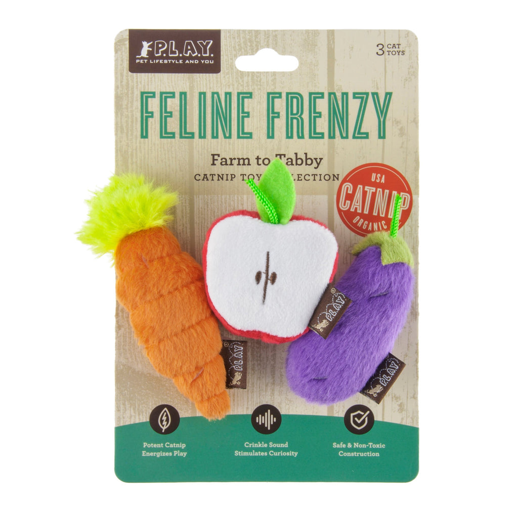 P.L.A.Y. | Farm to Tabby Catnip Toy Set for Cats