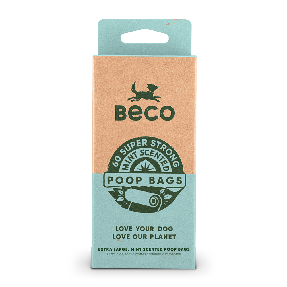 BECO Big, Strong & Leak-Proof Mint Scented Poop Bags