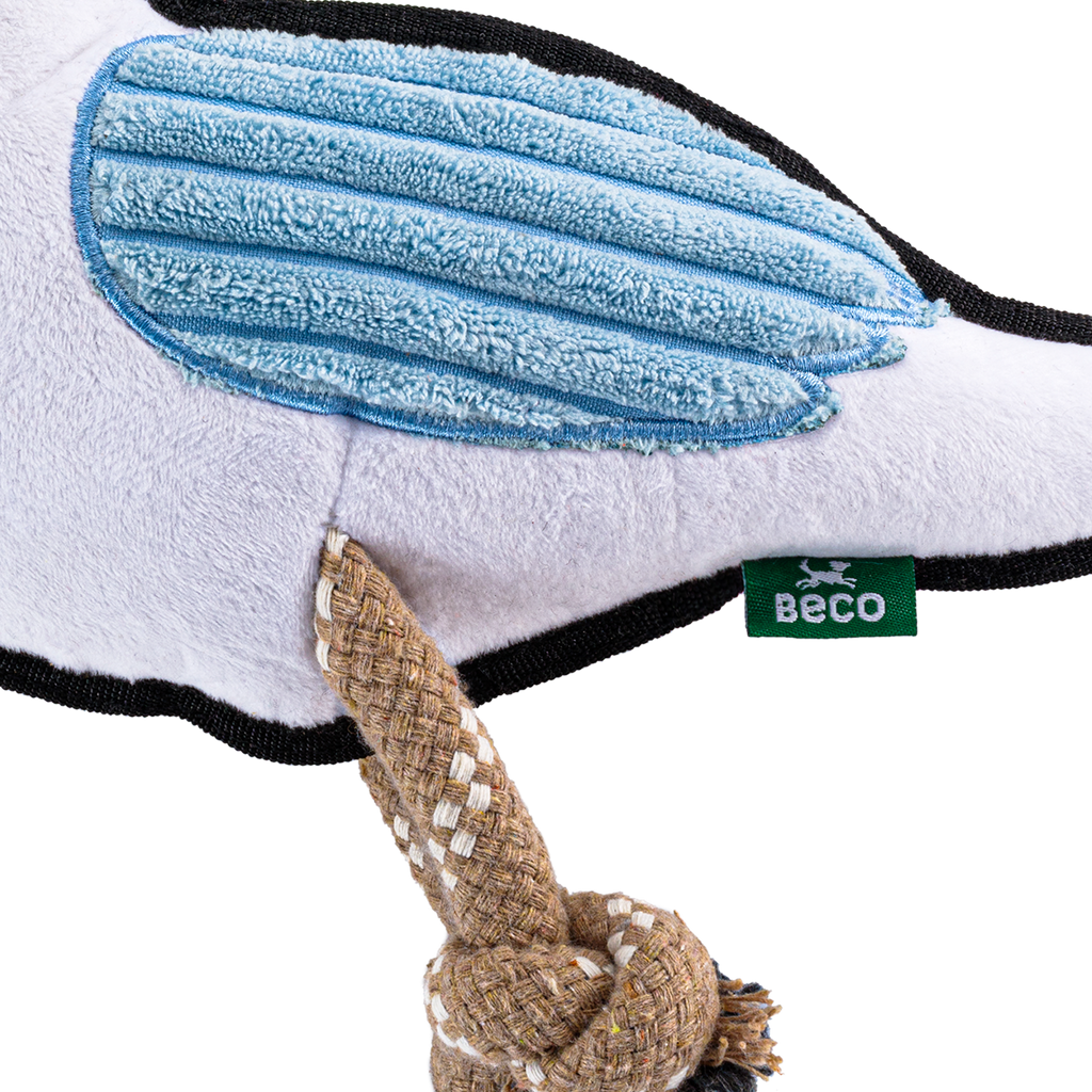Beco Rough & Tough Recycled Dog Toy, Seagull