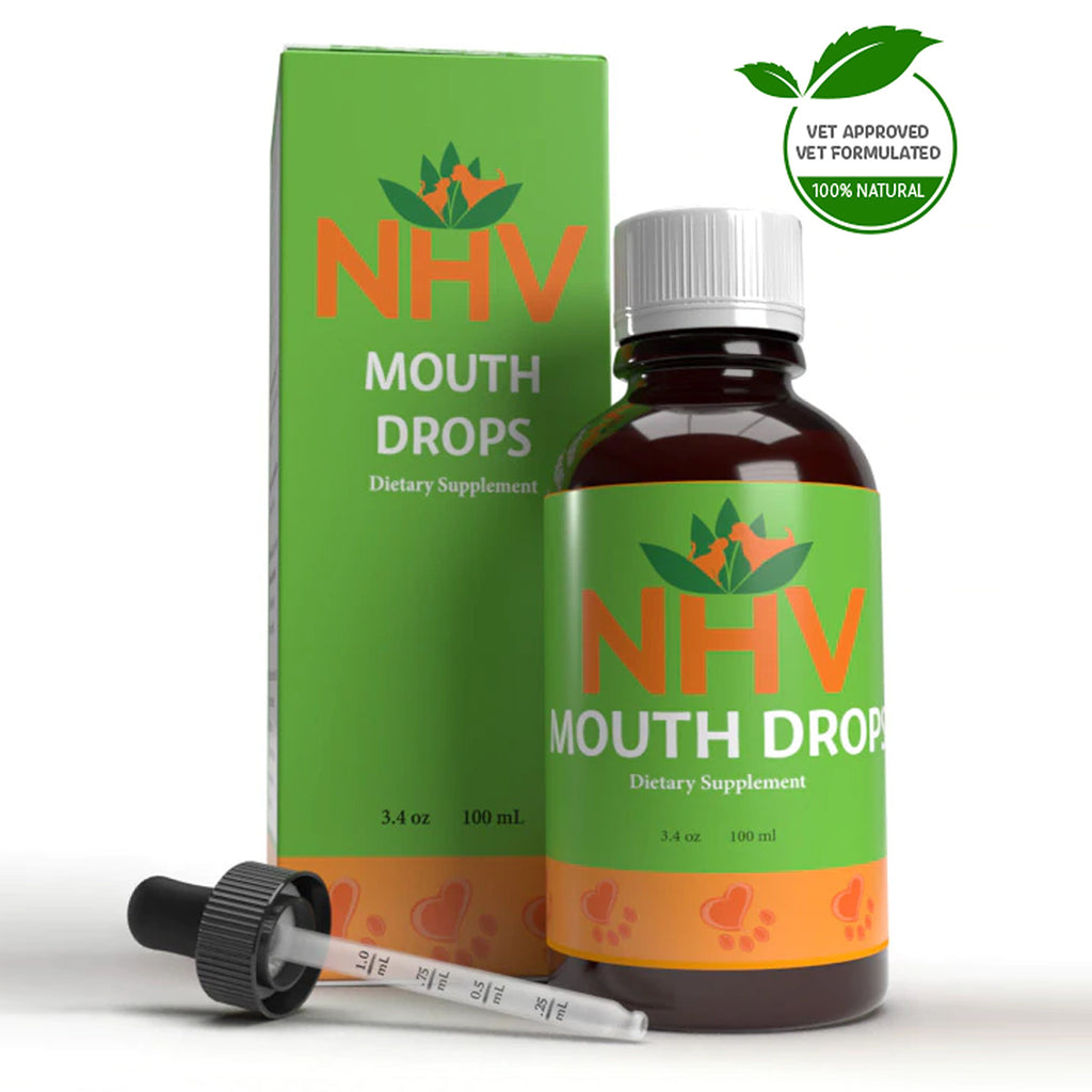 NHV Mouth Drops, Oral Support for Cats, Dogs, Small Animals, Birds & Reptiles