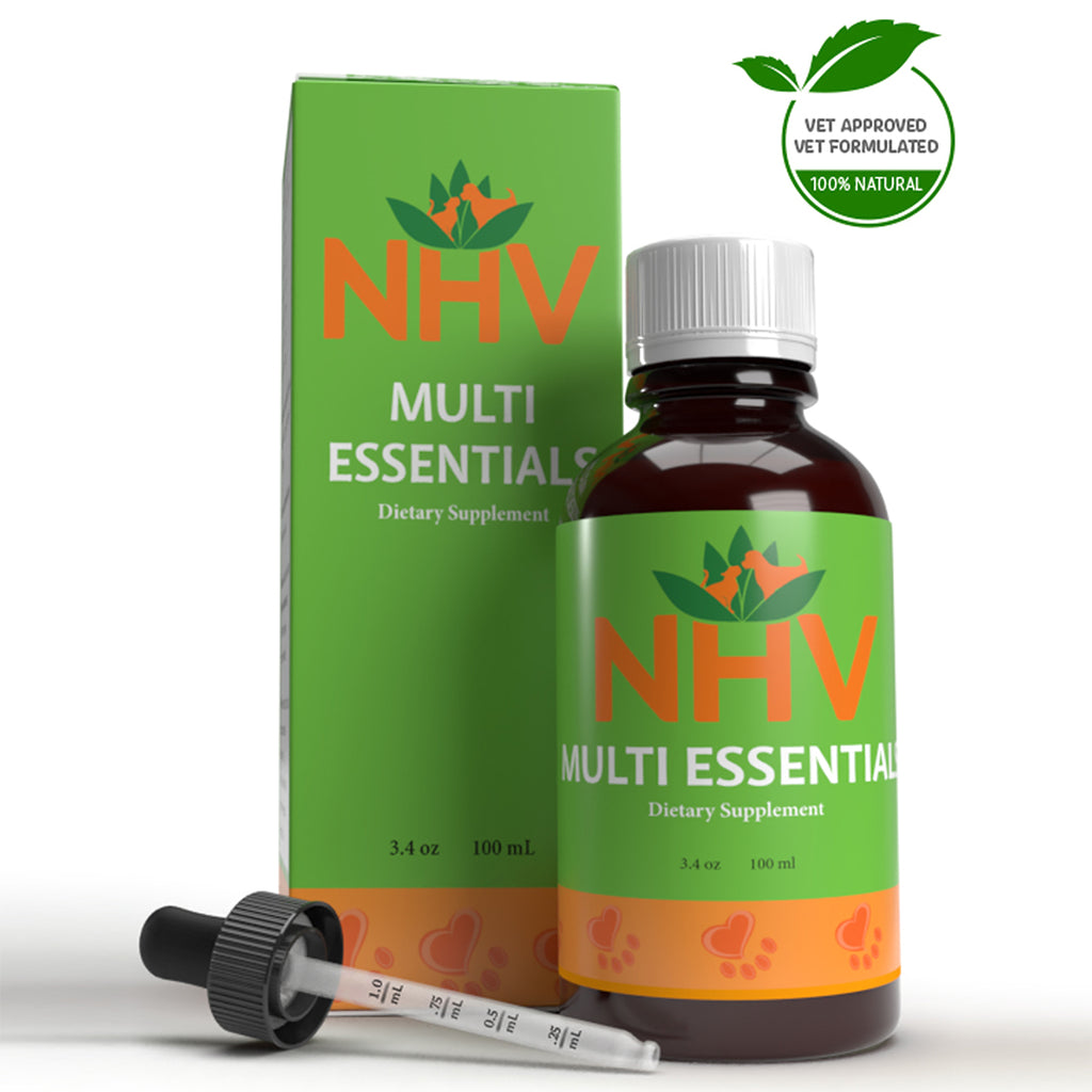 NHV Natural Pet | Pet Natural Supplements | Multi Essentials, Digestive Aid & Energy Booster & Multi-Vitamin for Cats & Dogs & Birds & Reptiles