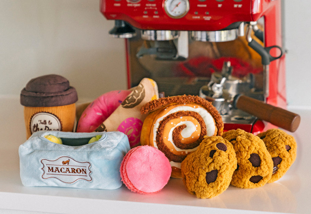 P.L.A.Y. Donut Crinkle & Squeak Plush Toy for Dogs